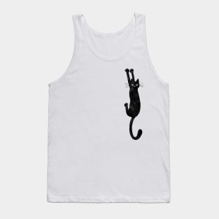 Black Cat Holding Vintage Tank Top